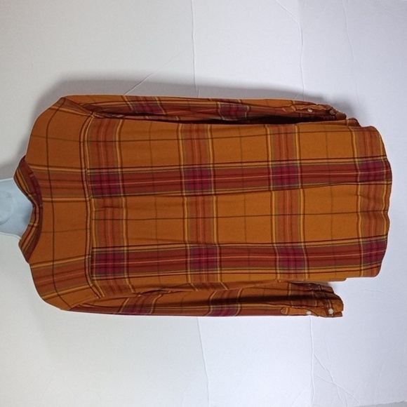 XXL - Mossimo - Mustard/Orange - Boyfriend Fit Flannel - Earth tones - Plaid - Picture 10 of 13